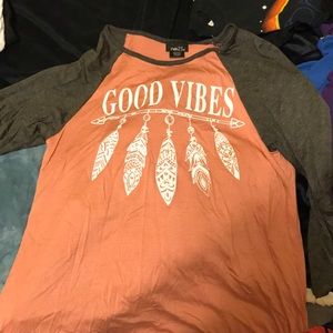 Quarter sleeve shirt pink and grey